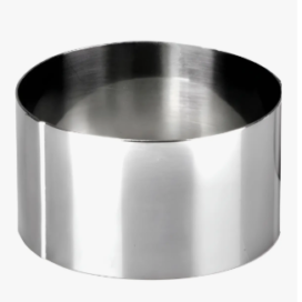 Molde Aro Ibili Acero Inoxidable Plateado 55cm Para Flan Postres