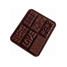 Molde Silicona Tabletas Chocolate Mini