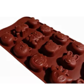 Molde Silicona Caritas Animales Surtidos
