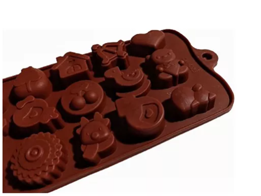 Molde Figuras Surtidas X 15 Cavidades