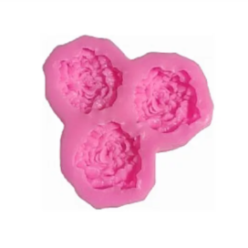Molde Rosas Mini Silicona X 3 Cavidades