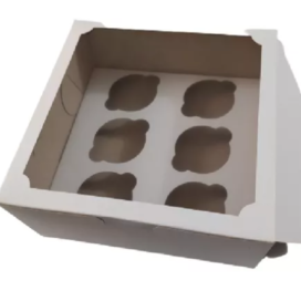 Cajas Empaque Cupcakes X 6, 5 Unidades