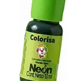 Colorante Gel Verde Neón 13 Ml Verde