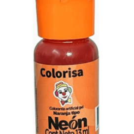 Colorante Gel Naranja Neón 13 Ml Naranja