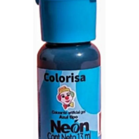 Colorante Gel Azúl Neón 13 Ml Azul