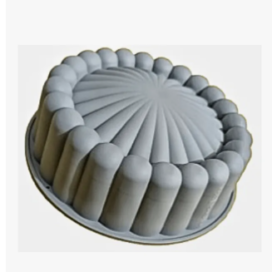Molde Silicona Mediano Postres Gelatinas Tortas Gris