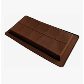 Molde Silicona Barra Extra Grande Chocolate Dubai Marrón