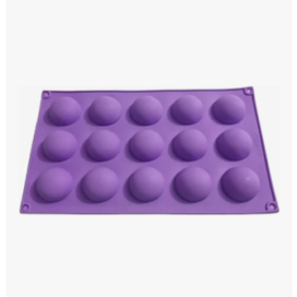 Molde Media Esfera Silicona X 15 Cavidades