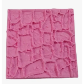Molde Silicona Efecto Muro Pared Fondant Chocolate Rosa