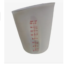 Taza Medidora En Silicona 500 Ml 2 Tazas Agua