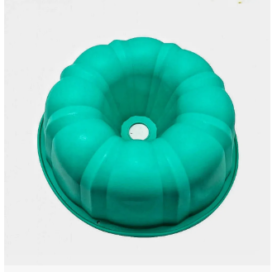 Molde Bundt Cake En Silicona Tortas Postres Gelatinas Verde