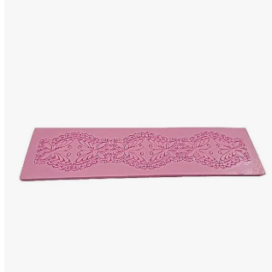 Tapete Molde Silicona Encaje De Azúcar Decoración Tortas Rosa