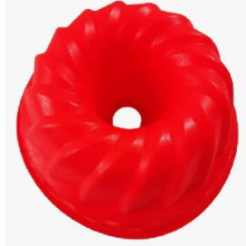 Moldes Bundt Cake Silicona Importado Horneable Rojo