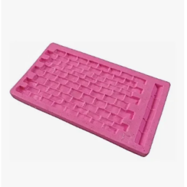 Molde Silicona Efecto Ladrillo Muro Fondant Chocolatería Rosa
