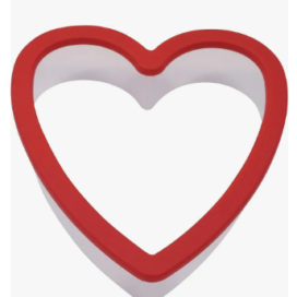 Cortador Galletas Fondant Wilton Corazón Liso Rojo