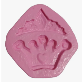 Molde Corona Reina Mini Silicona Fondant Mazapán Chocolates Rosa