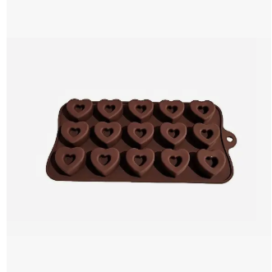 Molde Silicona Flexible Corazones Bombones Chocolatería