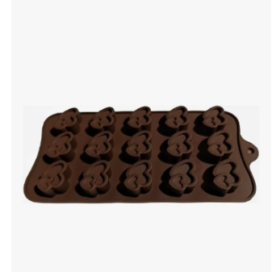 Molde Silicona Corazón Doble Chocolate Fondant
