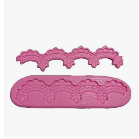 Molde Silicona Borde Doble Fondant Chocolate