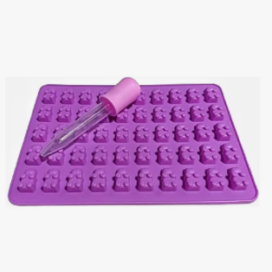 Molde Silicona Ositos X 50 Cavidades + Gotero