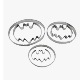 Cortador Galletas Fondant Metálico Logo Batman X 3 Unidades