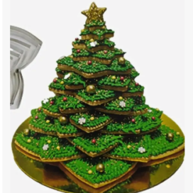 Cortador Galletas Fondant Metálico Árbol Navidad X 12