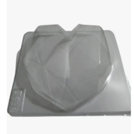 Molde Corazon Prisma Grande Acetato