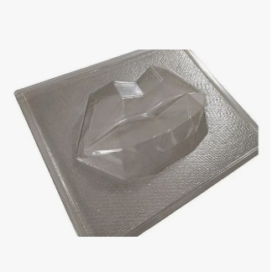 Molde Acetato Boca Labios Geométrica Grande