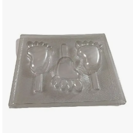 Molde Acetato Chocolate Figura Piecitos X 3