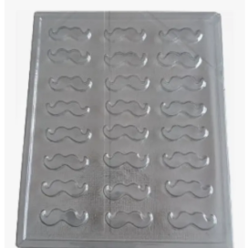 Molde Acetato Mostachos Mini Chocolates