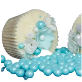 Perlas Azul Claro Dulces X 50 Grs Repostería