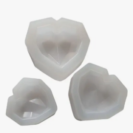 Molde Corazon X 3 Silicona Tercera Dimensión