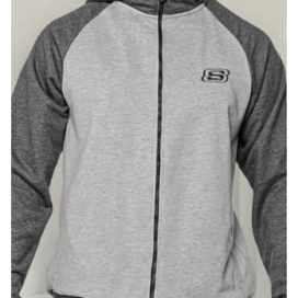 Chaqueta Gris Skechers Hombre