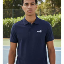 Polo Camiseta Puma Big Logo Azul Navy