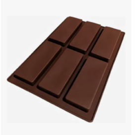 Molde Barra Chocolate Lisa X 6 Cavidades