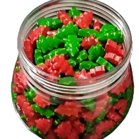 Sprinkles Dulces Comestibles Árbol Navidad X 125 Grs