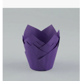 Capacillos Tulipán Violeta Cupcakes X 50 Unidades