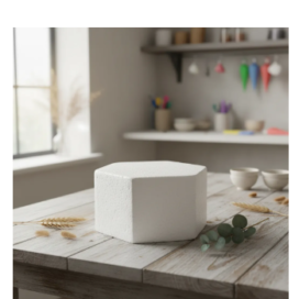 Dummy De Icopor Para Tortas Falsas Hexagonal 30 Cms