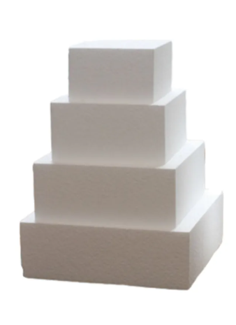 Dummy De Icopor Para Tortas Falsas Cuadrado 24 Cms - Image 4