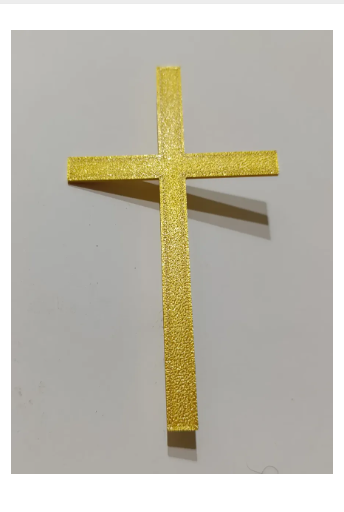 Topper Acrílico En Forma De Cruz Decoración Repostería - Image 2