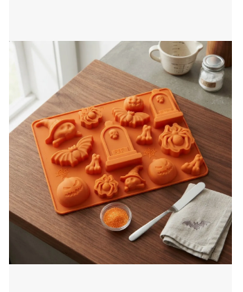Molde Silicona Halloween Figuras Surtidas X 15 Cavidades