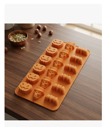 Molde Silicona Halloween X 18 Cavidades Surtidas - Image 3