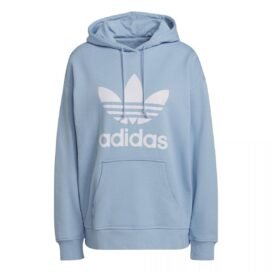 Buzo Adidas Originals Hoodie Azul Celeste Mujer Talla S