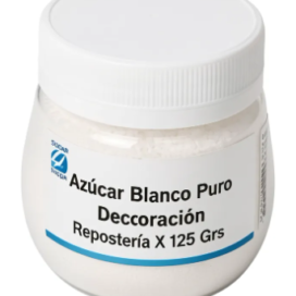 Azúcar Blanco Puro Decoración Repostería X 125 Grs