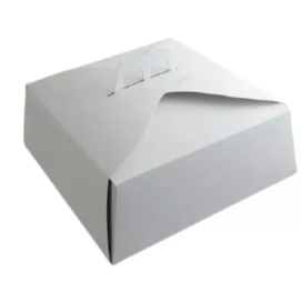 Cajas Blancas Tortas Tipo Maletín  24x24x11