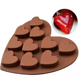 Molde Silicona Corazones
