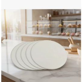 Blondas En Icopor Redondas Para Tortas 9 Cms X 5 Unidades
