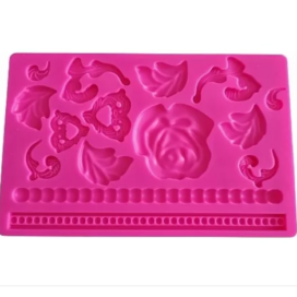 Molde Rosas Cadena