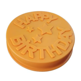Molde Redondo Happy Birthday