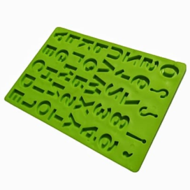 Molde silicona letras y números